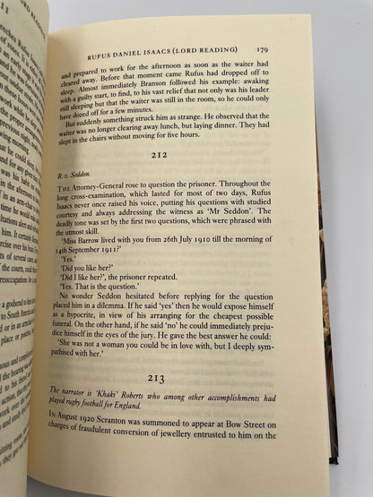 Random page 179 from 'The Oxford Book of Legal Anecdotes'. 