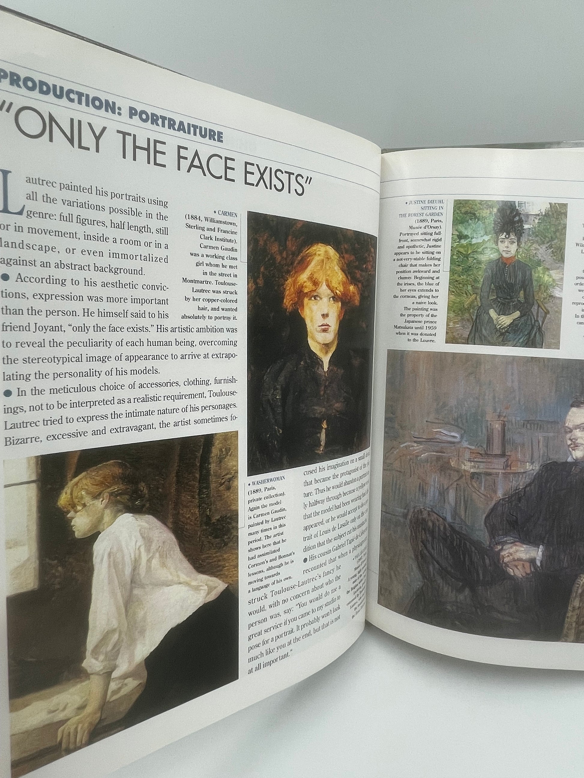 Random open pages from Toulouse-Lautrec: At the Moulin Rouge Edited by Federico Zeri