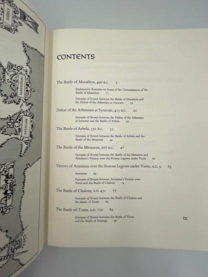 The Fifteen Decisive Battles of the World – Sir Edward Creasy | Heritage Press 1969 w/ Slipcase