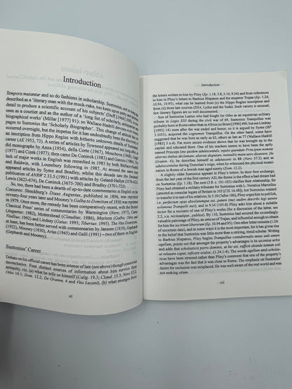 Introduction pages of "Suetonius. Domitian" Bristol Classics Press 