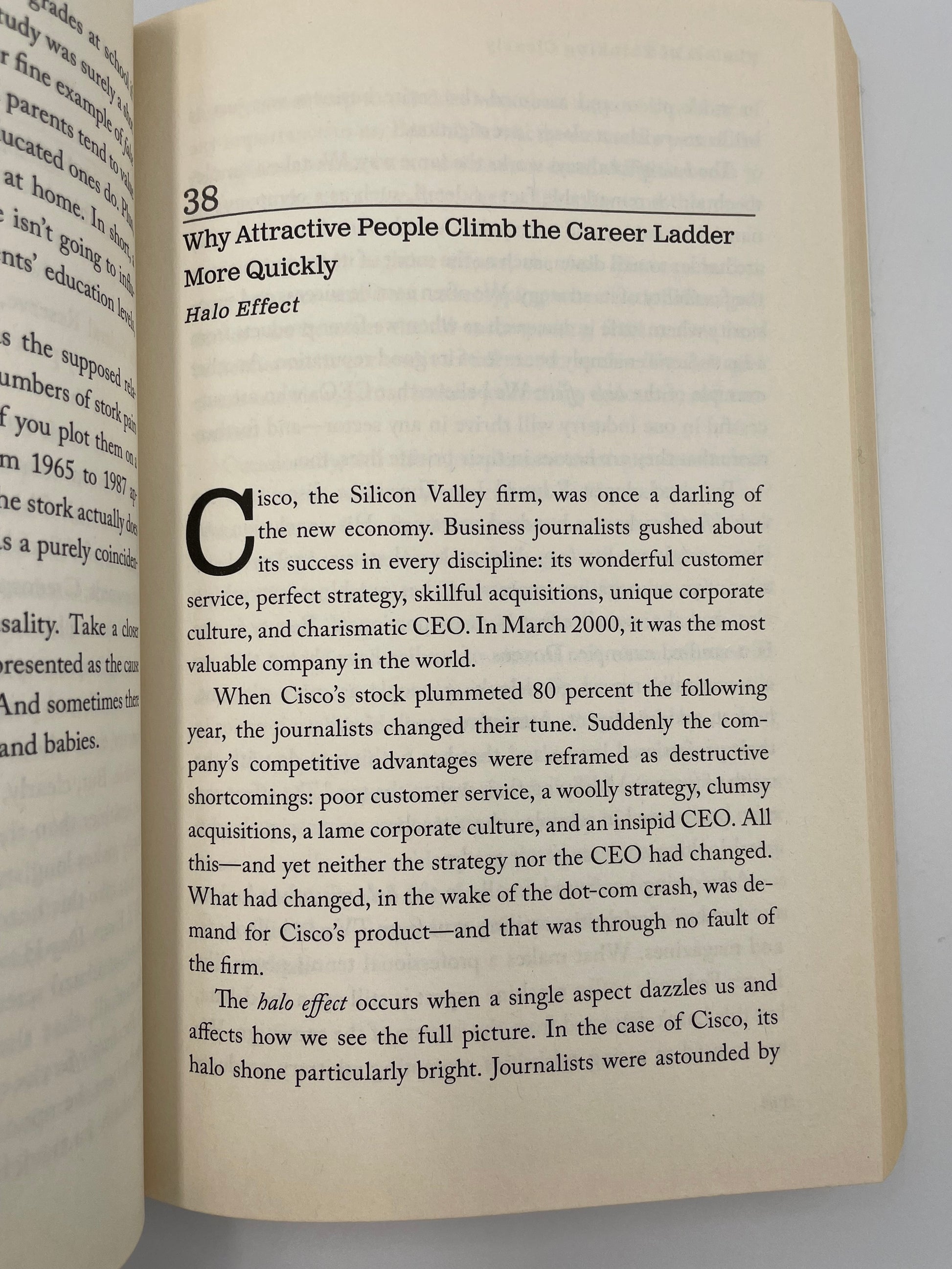 Chop to 38 of ‘The Art of Thinking Clearly’.