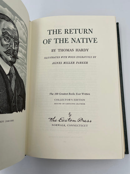 Title page of "The Return of the Native" by Thomas Hardy (Collector's Edition, Easton Press)