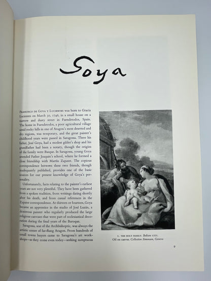 Francisco De Goya Y Lucientes: Goya. Text by Jose Gudiol