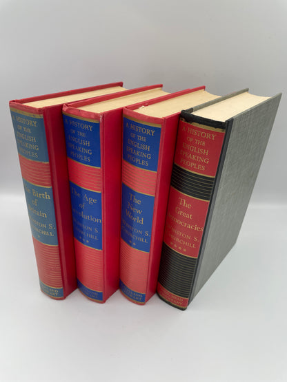 4 volume set of A History of the English speaking peoples by Winston Churchill 1950’s Edition 