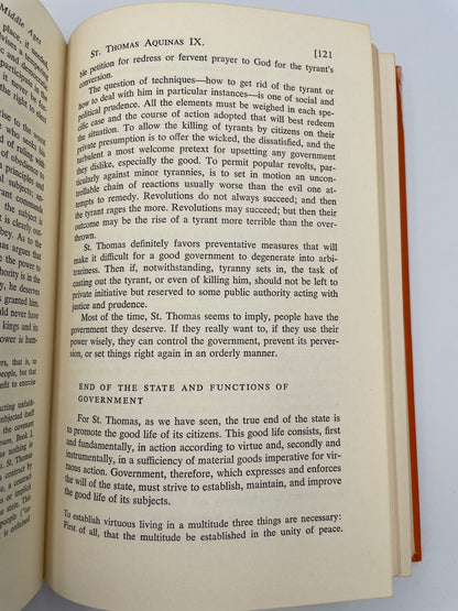 Page 121 on Aquinas from "Political Thought: Men & Ideas" by John A. Abbo (The Newman Press 1960)
