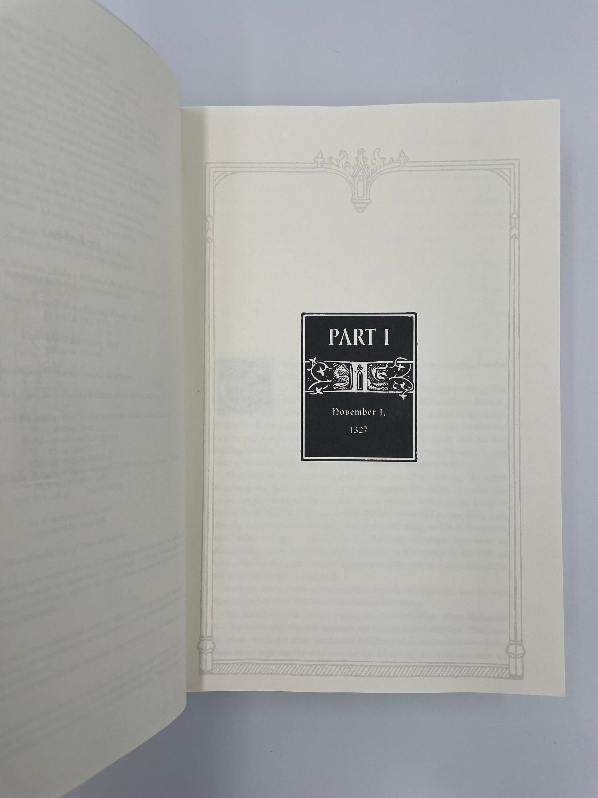 Part 1 page of ‘World Without End’ by Ken Follett
