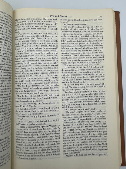 Random page from "Fyodor Dostoevsky: The Brothers Karamazov" (Britannica: Great Books of the Western World) 