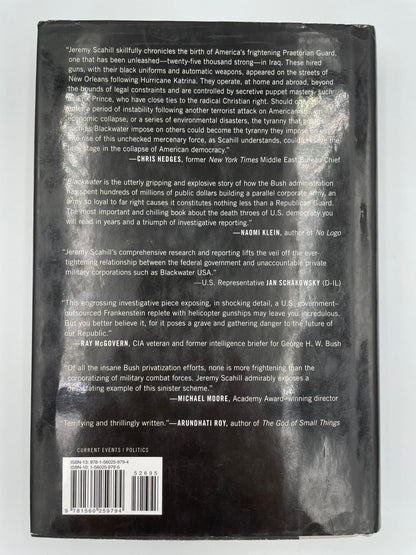 Back cover of "Blackwater. The Rise of the World's Most Powerful Mercenary Army"