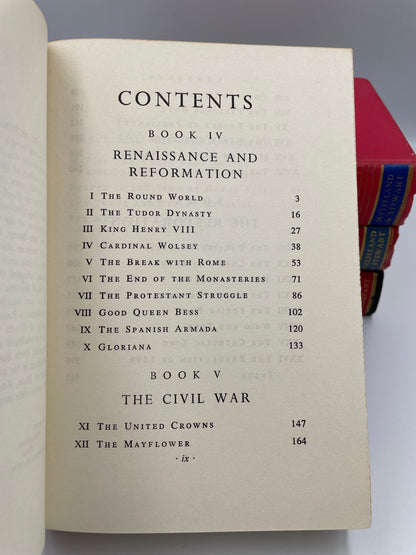 Content page, Vol 4, A History of the English speaking peoples by Winston Churchill 1950’s Edition 