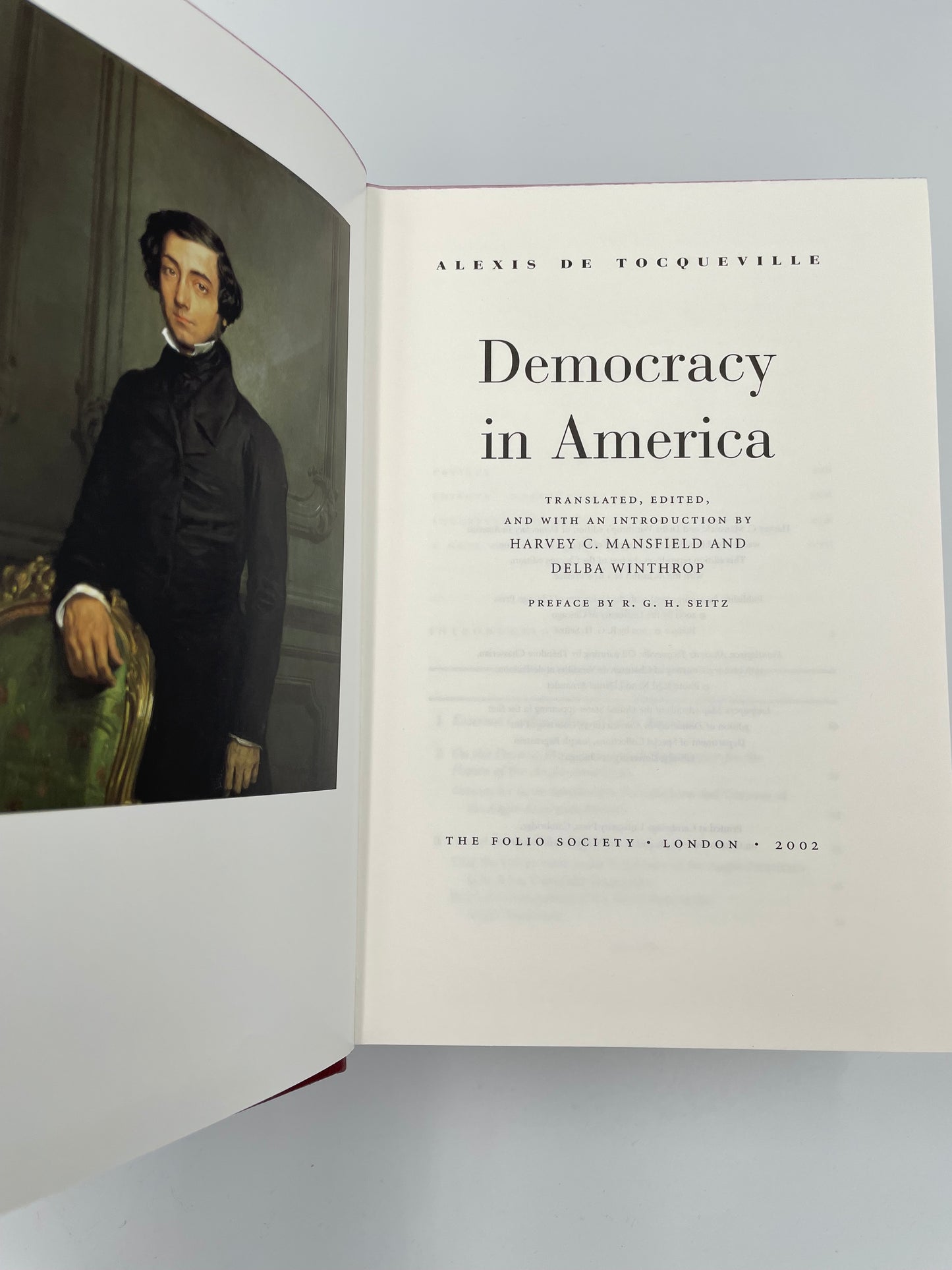 Democracy in America by Alexis De Toqueville (Ed. Harvey C. Mansfield and Delba Winthrop)