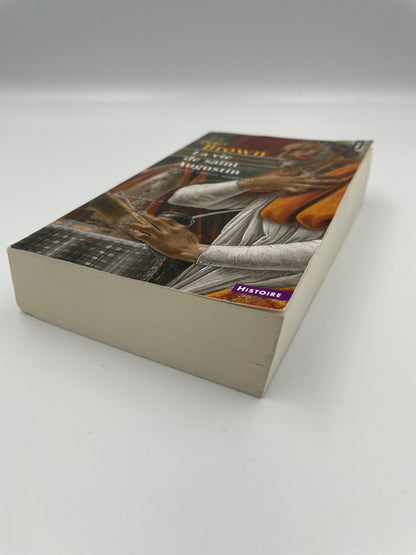 Book angle view of 'La vie de Saint Augustin' by Peter Brown.