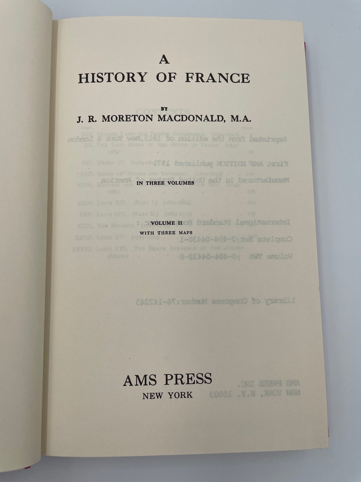 A History of France Volume 2