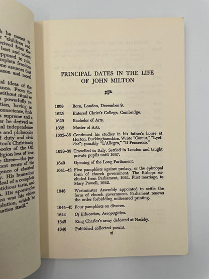 Timeline page of 'Areopagitica and Of Education' by Milton 