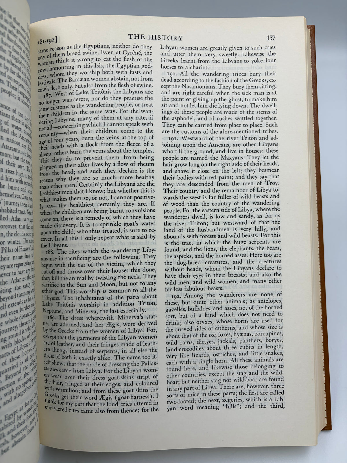 page 157 from 'The History of Herodotus and The History of the Peloponnesian War'. 