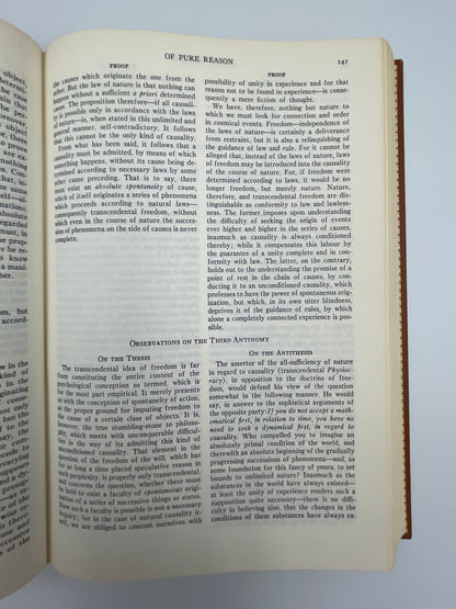 Page 141 from "Kant" (Britannica: Great Books of the Western World) The Critique of Pure Reason. The Critique of Practical Reason And Other Ethical Treatises. The Critique of Judgement.