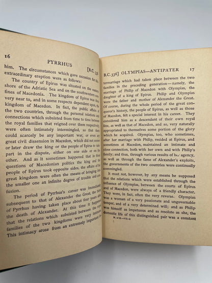 Page 16 and 17 from ‘Makers of History: Pyrrhus’ by Jacob Abbott.