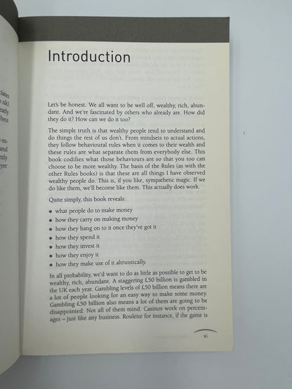Intro page from "The Rules of Wealth" by Richard Templar 