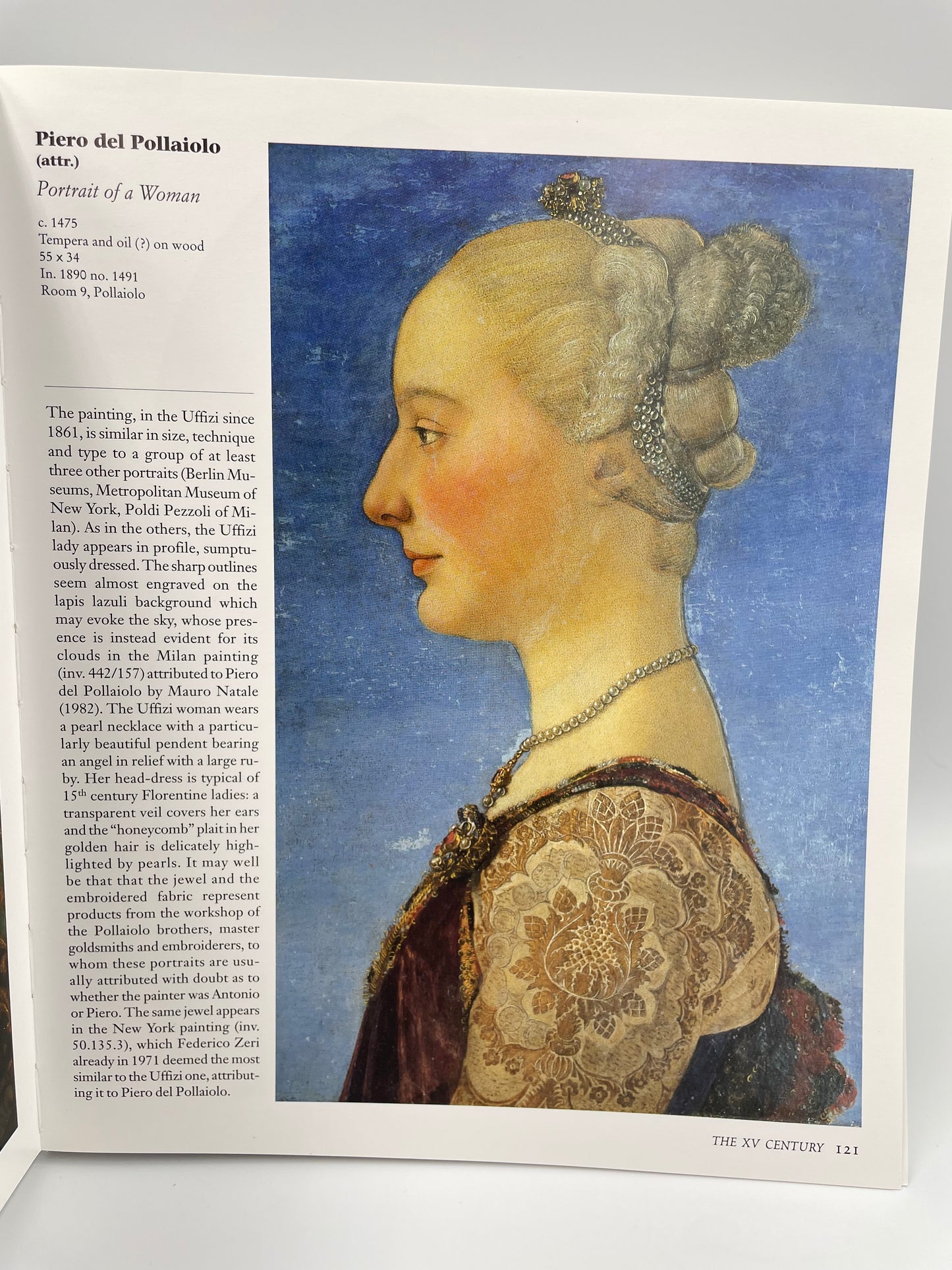 Painting by Piero de Pollaiolo from Uffizi Gallery Art History Collections by Gloria Fossi