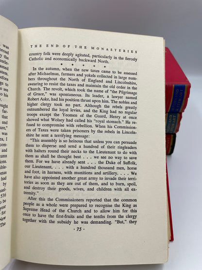 Inside page, A History of the English speaking peoples by Winston Churchill
