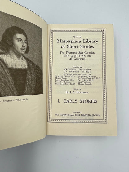 Masterpiece Library of Short Stories. The Thousand Best Complete Tales of all Times and Countries.