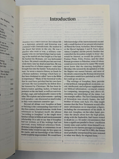 Introduction page from the book, 'The New Complete Works of Josephus'.