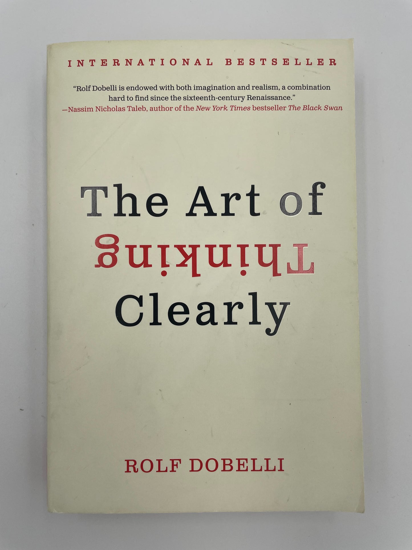 Book cover of ‘The Art of Thinking Clearly’ 