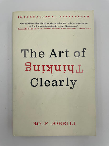 Book cover of ‘The Art of Thinking Clearly’ 