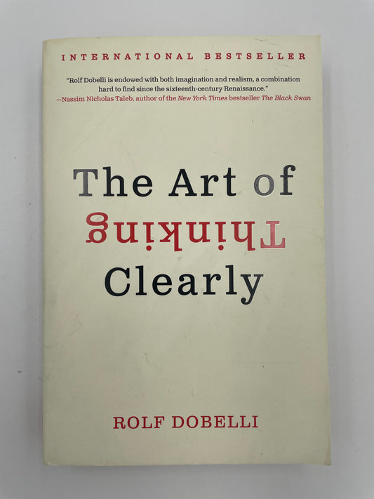 Book cover of ‘The Art of Thinking Clearly’ 
