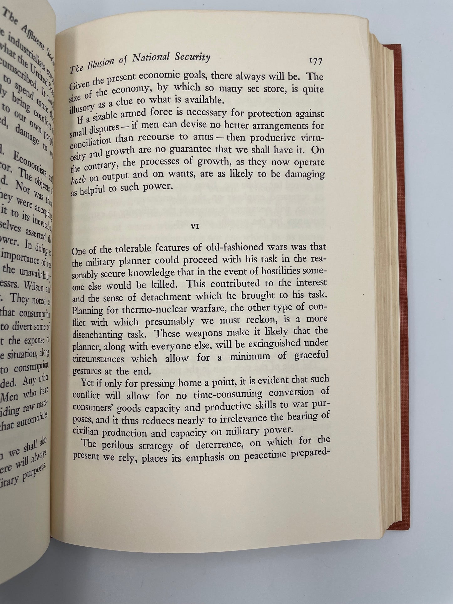 Page 177 from ‘The Affluent Society’ by John Kenneth Galbraith