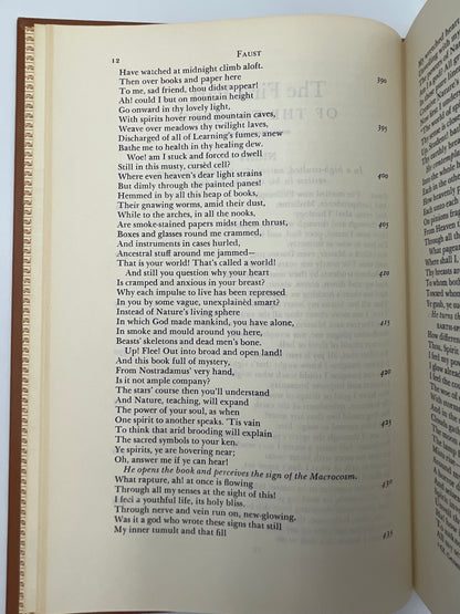 Goethe (Britannica: Great Books of the Western World). Faust: Part one and Two.