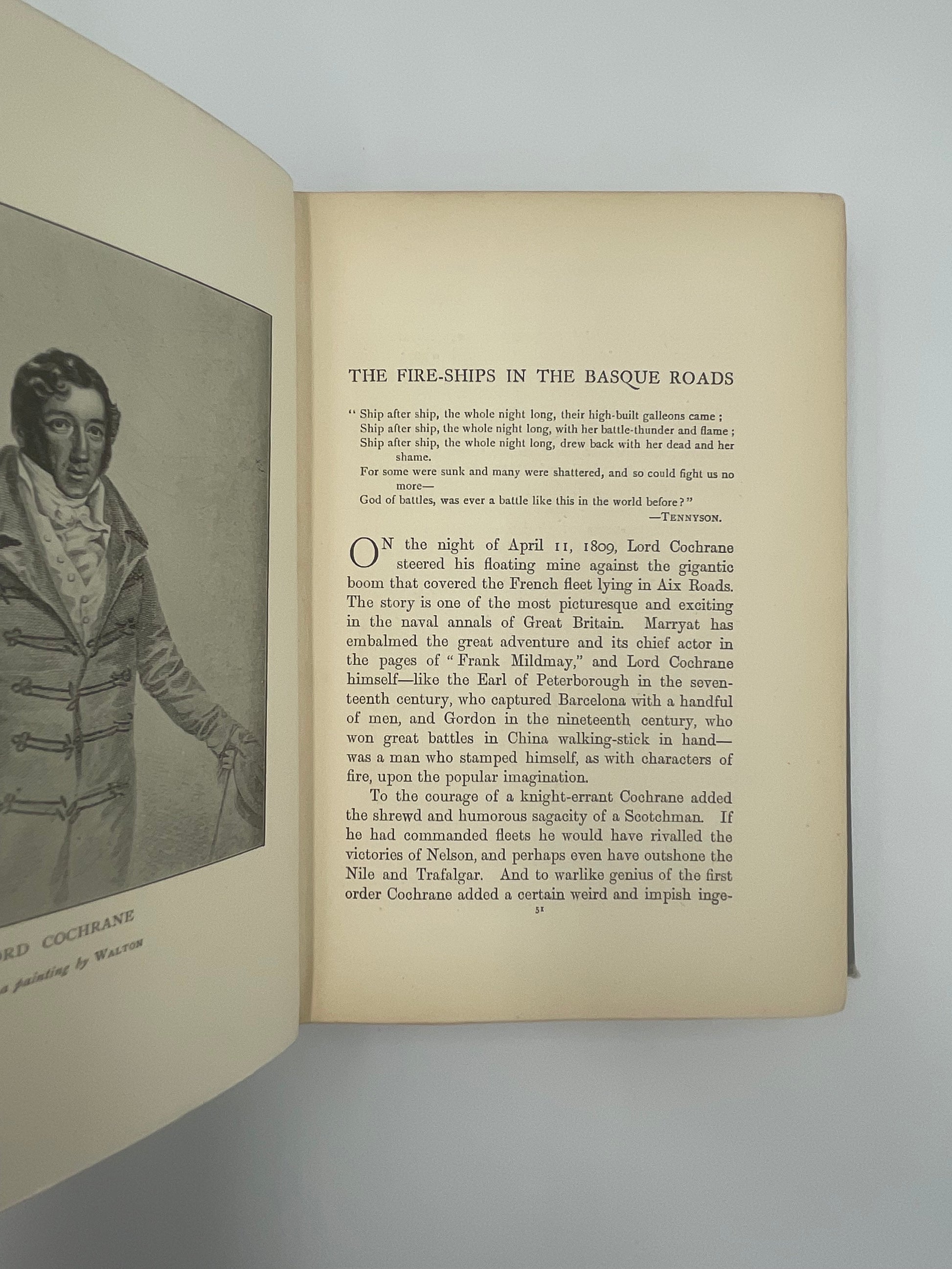 Page 31 with illustration of Cochrane from ‘Deeds That Won The Empire’ by W.H.Fitchett