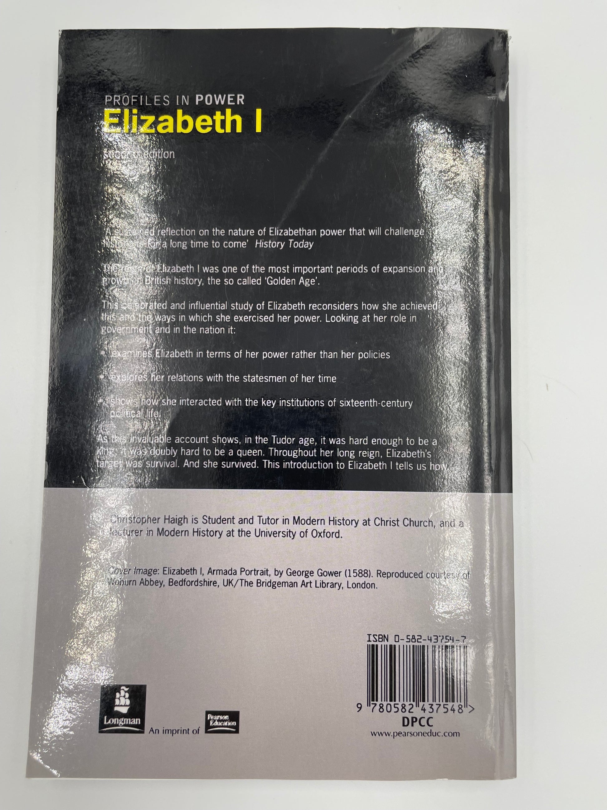 Back cover of ‘Elizabeth I’