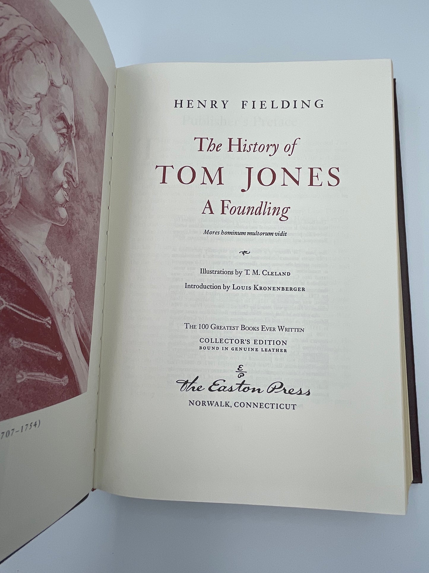 The History of Tom Jones. A foundling. By Henry Fielding (Collector's Edition).