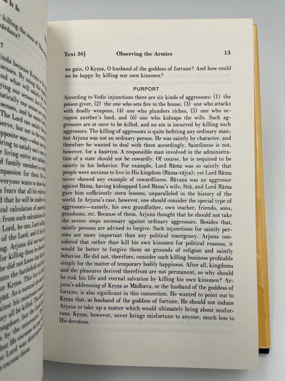 Page 13 from ‘Bhagavad-Gita As It Is’.