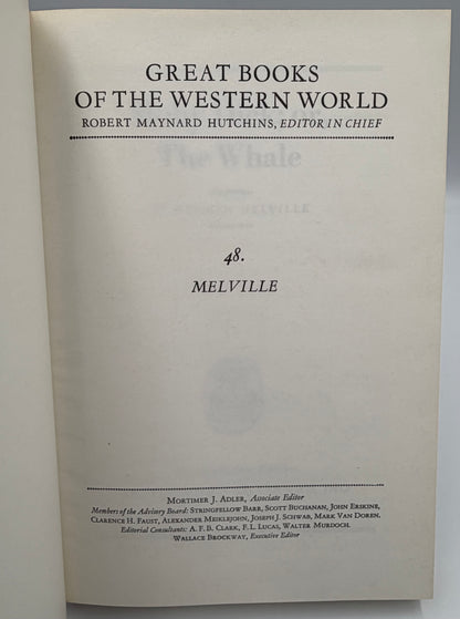 A series title page from ‘Moby-Dick; or, The Whale’ by Herman Melville.