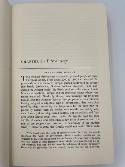 Intro page from "Political Thought: Men & Ideas" by John A. Abbo (The Newman Press 1960)