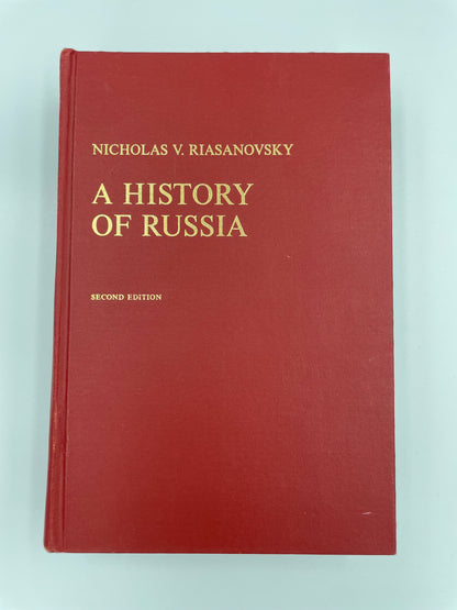 a-history-of-russia-by-nicholas-v-riasanovsky - Book Cover