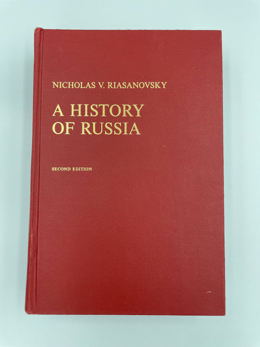 A History of Russia by Nicholas V. Riasanovsky