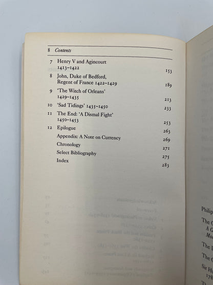 Contents table 2 of ‘A Brief History of The Hundred Years War’ by Desmond Seward