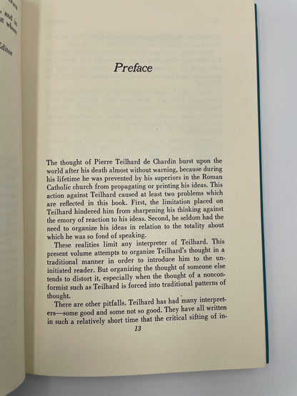 Preface from book 'Teilhard de Chardin'.