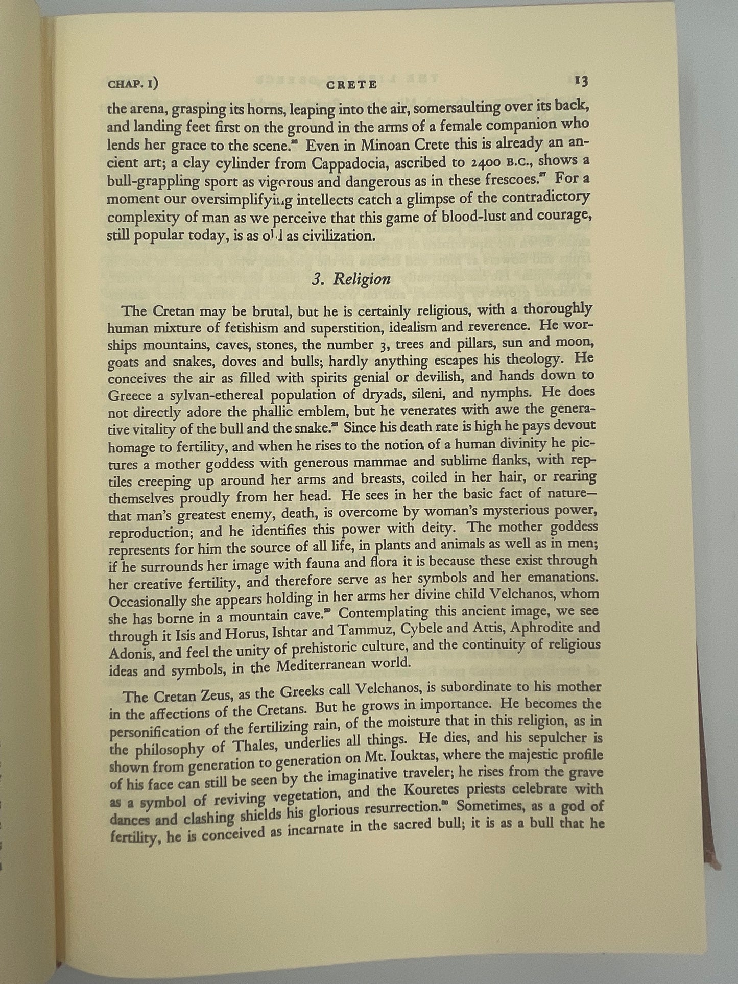 Random page 13 from ‘The Life of Greece’ by Will Durant 