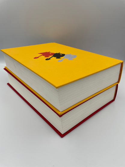 Book edges view of volumes 1 and 2 of "The Spanish Civil War"by Hugh Thomas