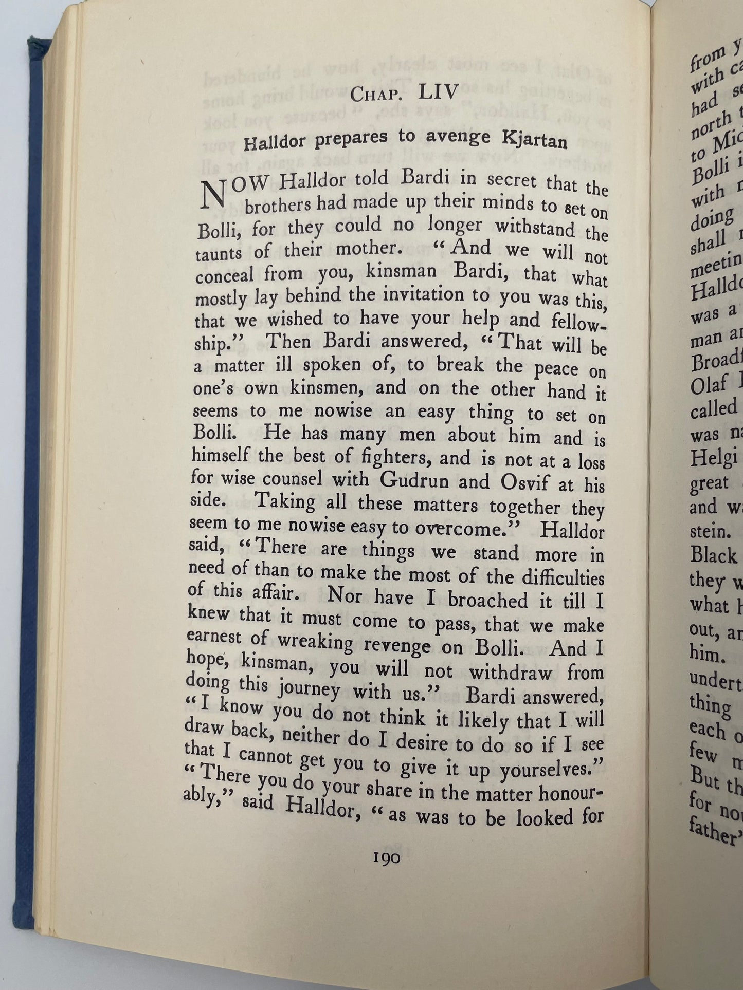 Random page 190 from ‘The Laxdale Saga‘.