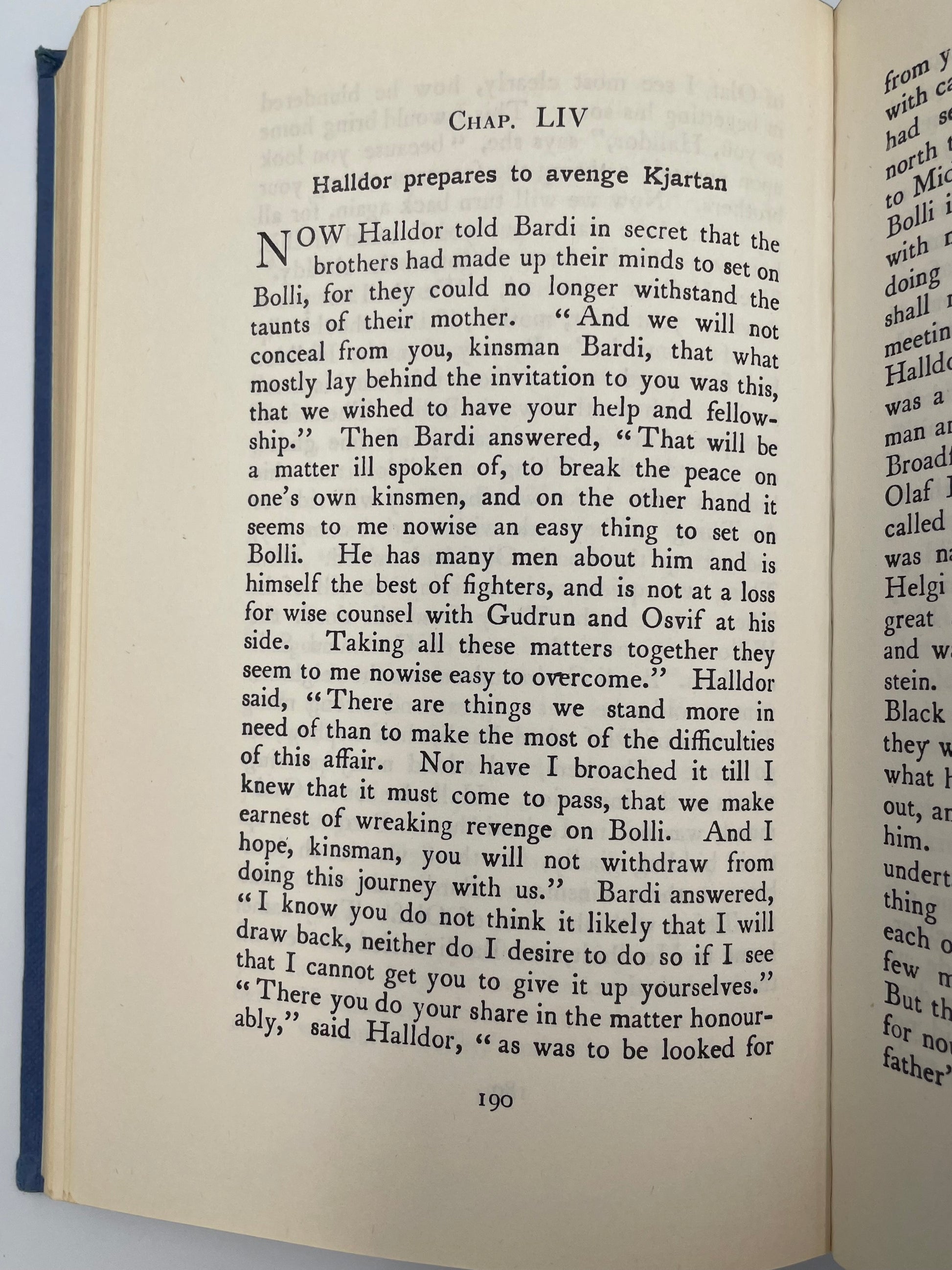 Random page 190 from ‘The Laxdale Saga‘.