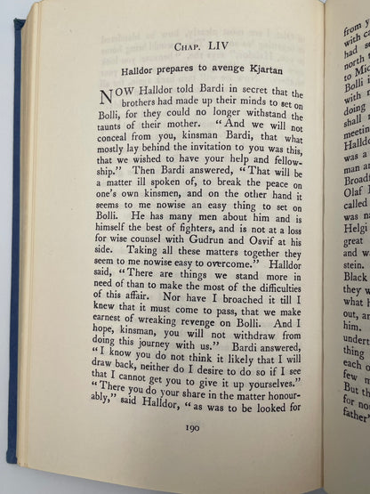 Random page 190 from ‘The Laxdale Saga‘.