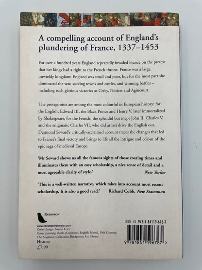 Back book cover of ‘A Brief History of The Hundred Years War’ by Desmond Seward
