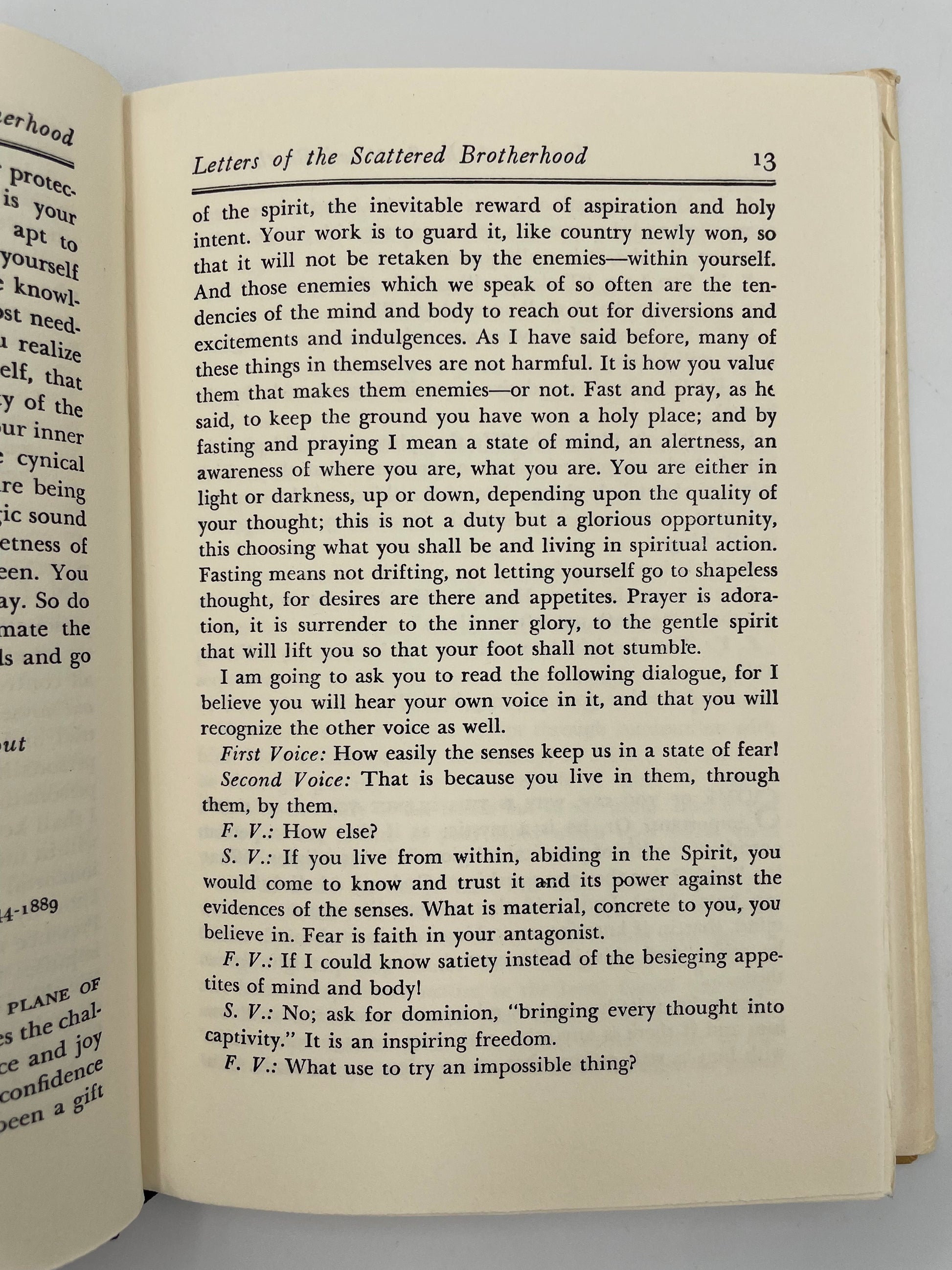 Random page 13 from ‘Letters of the Scattered Brotherhood’. Edited by Mary Strong‘.