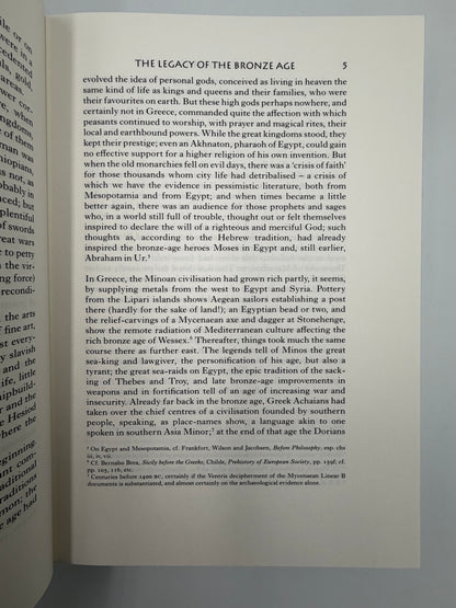 Page 5 titled "THE LEGACY OF THE BRONZE AGE" from The Folio History of Ancient Greece: The Lyric Age.