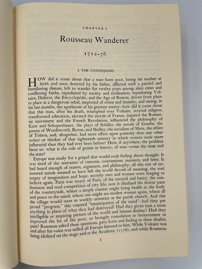 Chapter 1 page from Rousseau and Revolution by Will and Ariel Durant
