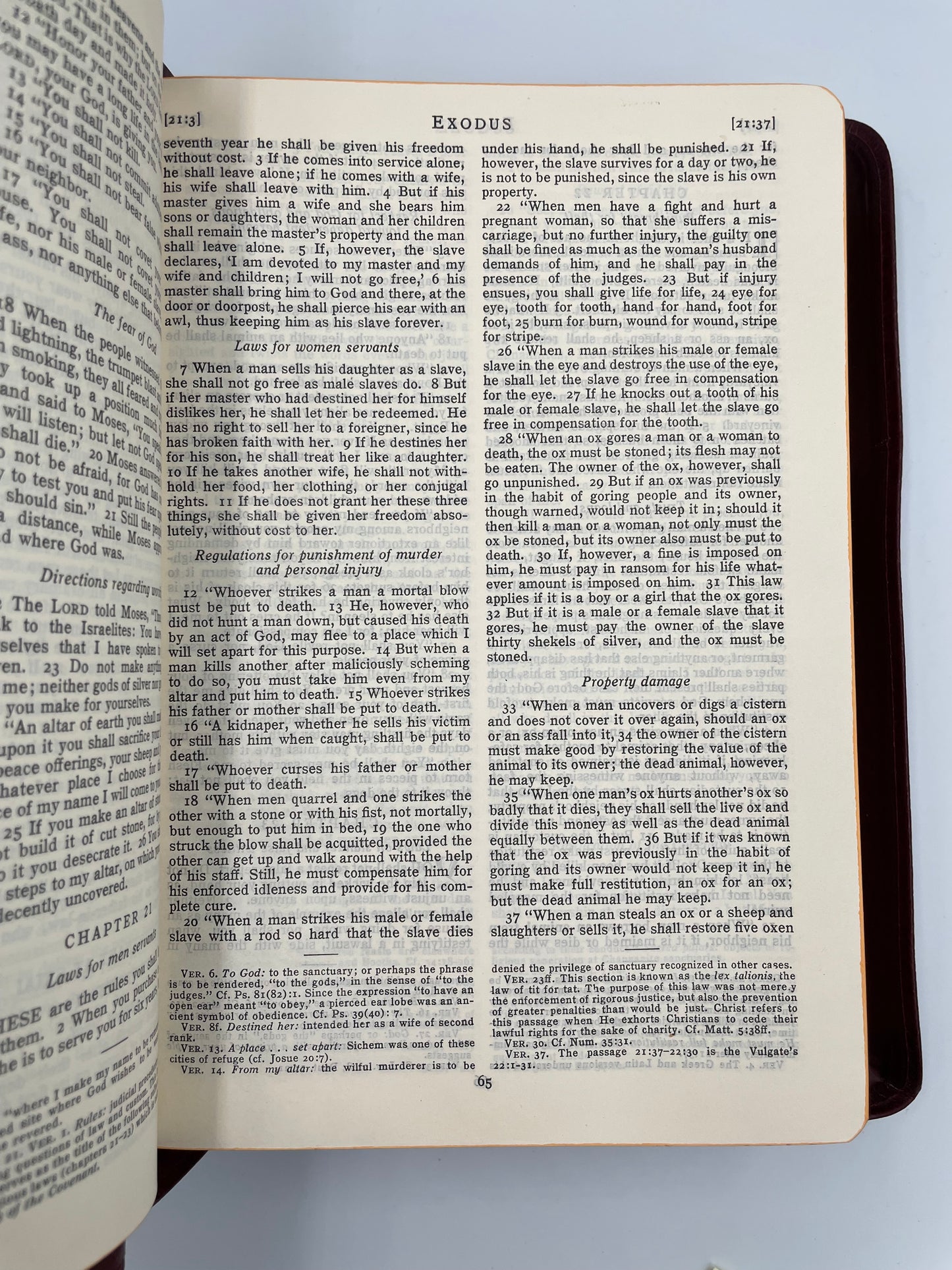 Page from Exodus from 'The Marian Bible'. 